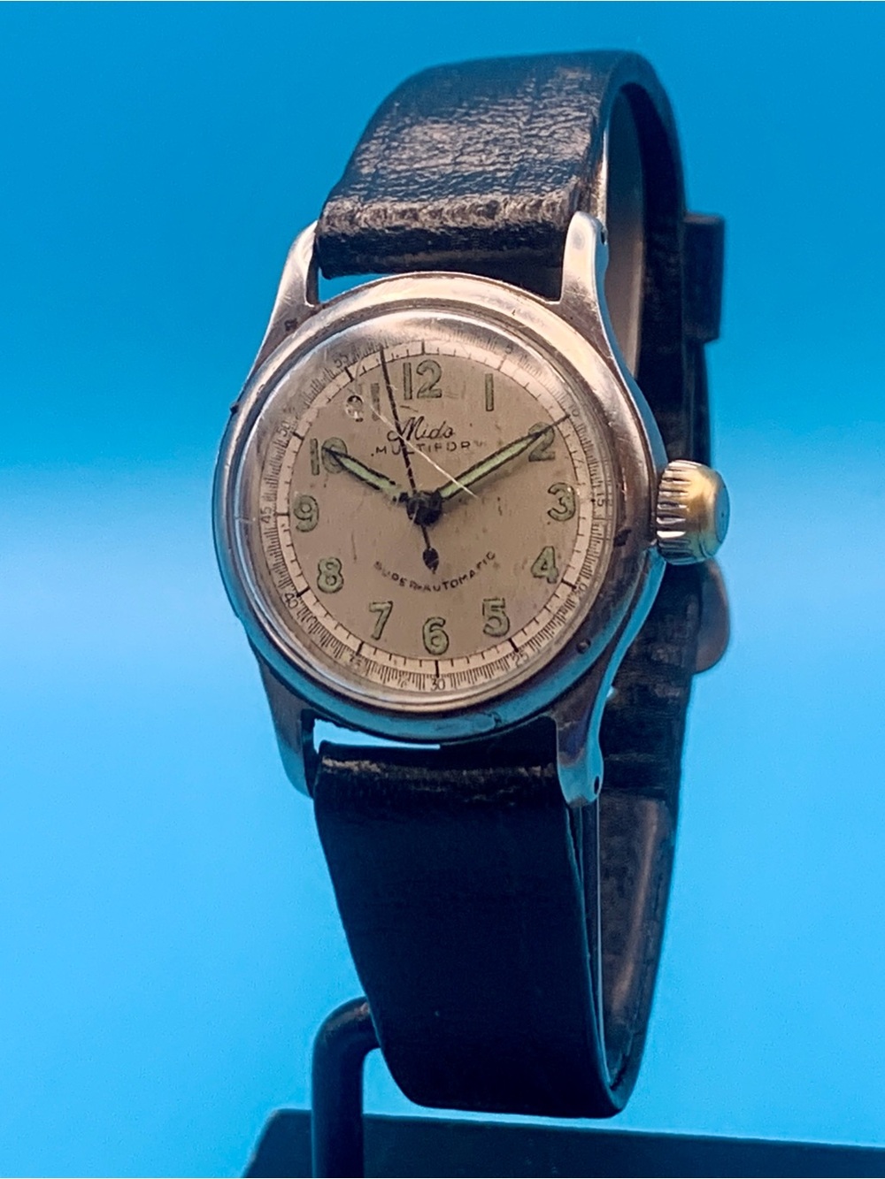 MIDO MULTIFORT SUPER-AUTOMATIC Men’s Vtg 1940/50s Mechanical Swiss Watch Working